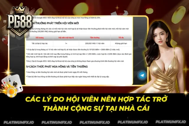 Hợp tác trở thành đại lý mang lại nhiều lợi ích khi đồng hành cùng nhà cái